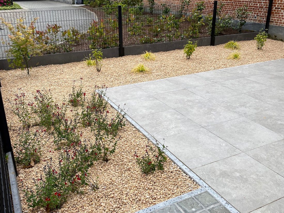 Terras en gevel na renovatie